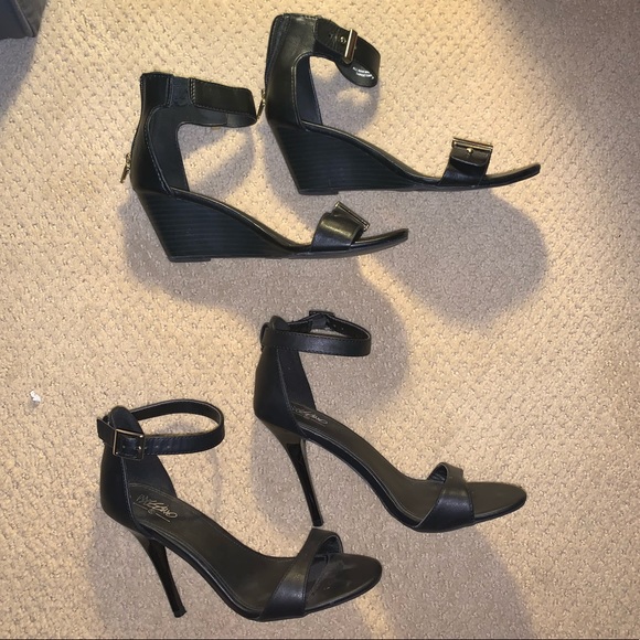 Mossimo Supply Co. Shoes - 2 Black Dress Shoes/ Heels/ Wedges